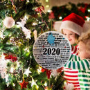 2020 Annual Events Christmas Ornament Remembering Ornament For The New Year D7L3