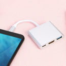 USB 3.1 Type C to USB-C 4K HDMI USB 3.0 Hub Adapter Cable for Macbook Pro