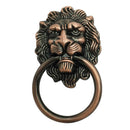Lion Head Design Cabinet Drawer Dresser Cupboard Drop Ring Handle _Copper