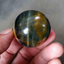 1x Natural Blue Tigers eye jasper quartz Sphere crystal ball rock Healing New