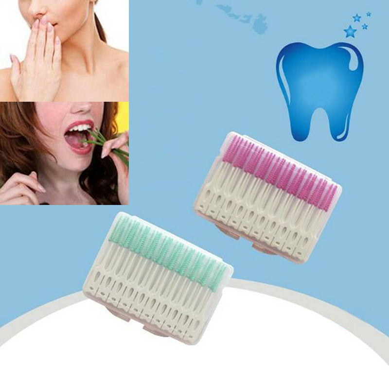 40Pcs Interdental brush dental floss teeth oral clean toothpick teeth whiteni Bj