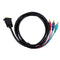 1.5M 4.9Ft VGA 15 Pin Male to 3 RCA RGB Male Video Cable Adapter Black F8R1