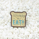 Bread Toast Pins Brooch Cartoon Cute Backpack Lapel Badges Jewelry Gift