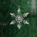 12* Acrylic Crystal Snowflake Christmas Tree Hanging Pendant Decor Ornaments