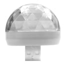 Car LED Atmosphere Lamp USB Mini RGB Decorative Light Auto Styling (White) A