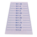 10 Plastic Paper Ruler For Bangle Bracelet Inside Diameter Measurement Tool -
