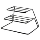 1X(2 Tier Dish Rack Stainless Steel Kitchen Dish Drainer Cup And Dish Organ