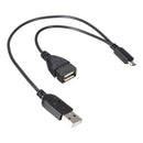 USB Adapter Micro USB Male to USB 2.0 A Male and Female Connector Converter
