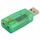 USB Audio Adapter, External Adapter Sound Card with Speaker Headphone and M X2P3