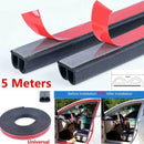 2x 5M B Trim Rubber Strip Universal Car Door Edge Seal Weather-strip 12*6mm