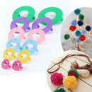 Pompom Pom Pom Maker Fluff Ball Weaver Knitting Needle DIY Tool Kit Bobble Craft