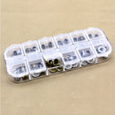 12 Compartment Plastic Storage Case Nail Art Jewelry Container Organizer Box ME