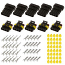 30 Sets 1 2 3 4 5 6 Pin Way Sealed Electrical Wire Connector Plug Car Motor Well