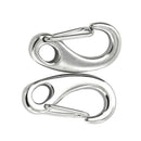 2pcs D Shape Carabiner Spring Snap Hook Keyring For Traveling Hiking Camping
