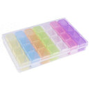 1X(28 Grid Plastic Storage Box Storage Box Jewelry Box Bead Box Nail Art Rh