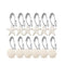 Rust Resistant Double Hooks Glide Shower Ring Hangs For Both Shower Curtain K2Y9