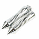 Chrome Billet Spike Handlebar Hand Grips For Motorcycle 1" 25mm HandlebarFT