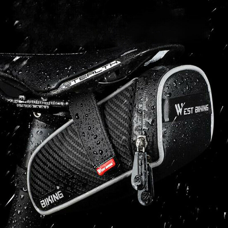 Waterproof Mountain Road Cycling Saddle Bag Bicycle Bike Under SeatB Kw