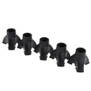 5 Pack Black Tripod Anti Skid Rubber Replacement Tip for Cane Walking Stick
