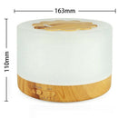 500Ml Ultrasonic Air Humidifier Led Light Wood Grain Essential Oil Diffuser
