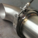 3'' Inch SS304 V-Band Clamp Stainless Steel M/F 3 v band Turbo Exhaust Down D5H4