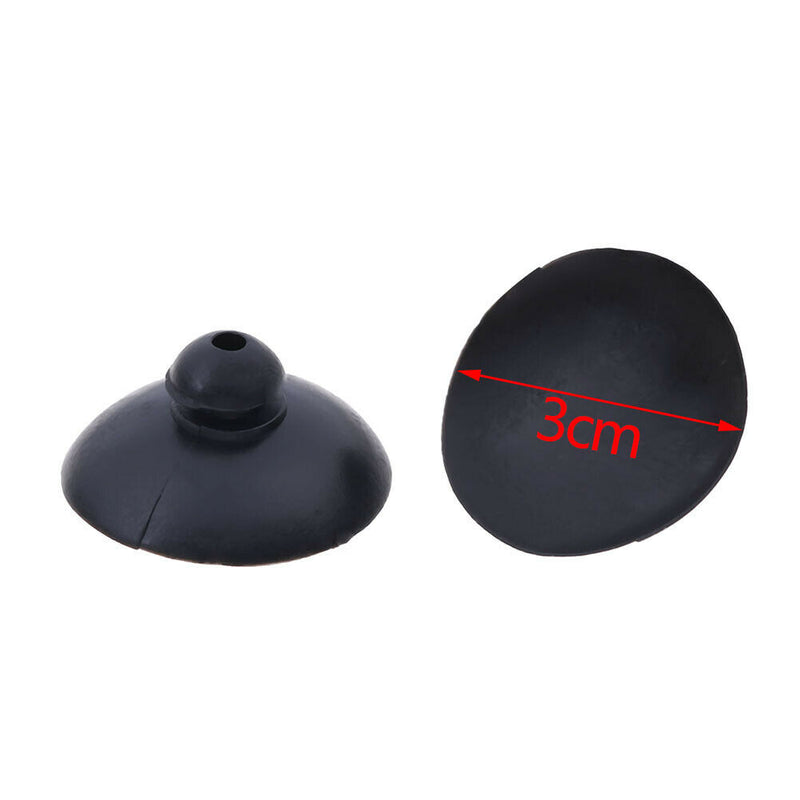 10pcs Black Soft Silicone Suction Cup Clip Sucker Holder Fish Aquarium Tank ME