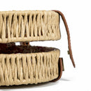 Beach Straw Bags Retro Rattan Hand Bag Cross Body Bohemia Small Round Bag W Y9N2