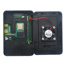 Acrylic Case Shell Enclosure Box with Cooling Fan Replacement For Raspberry Pi 4