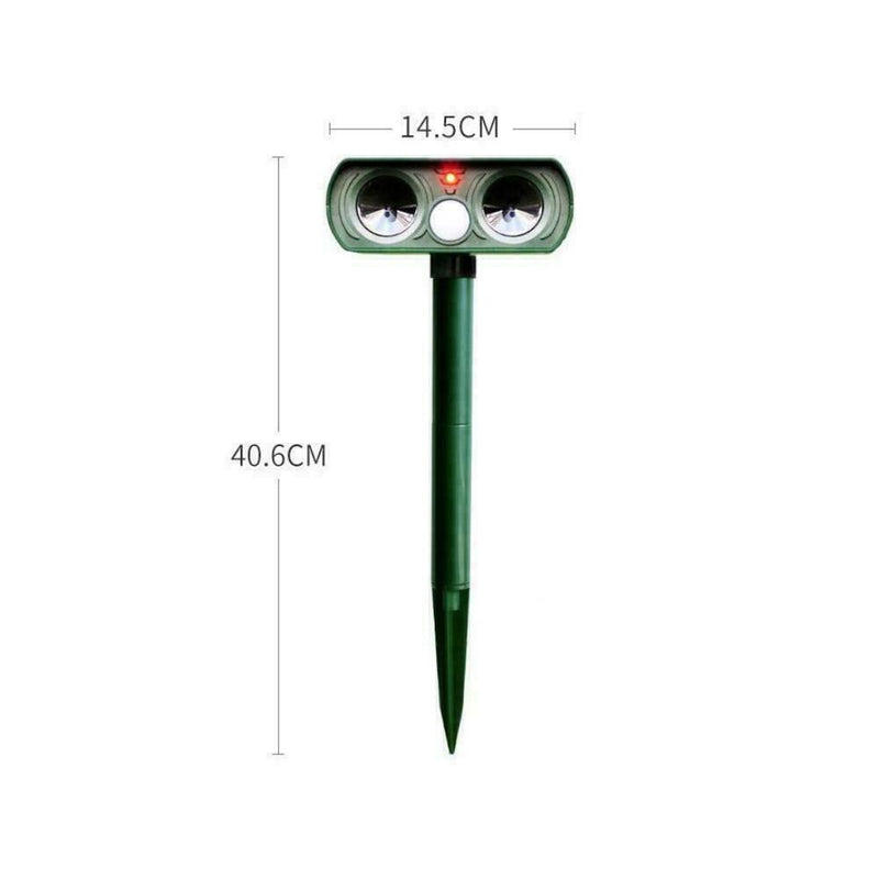 1x Solar Power Ultrasonic Pest Animal Repeller Garden Control Drive Yard A3O4
