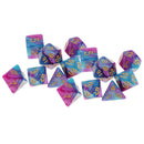 14Pcs Polyhedral Acrylic TRPG Dice D4-D20 Set for DND MTG Table Game Props