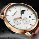 Belushi Multifunctional Waterproof Men'S Watch Sun Moon Leather Fashion 5 P A5Z7