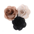 5pc Rose Flowers Hair Bands Rubber Hair Accessories For Girls Women 3C