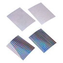 4Pcs Reflective Holographic Scales Prism Film Fishing Lure Tape 3.9" x 2.9"