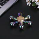 R188 +10 Steel Beads Dazzle Waterdrop fingertips Gyro Alloy Spinning Top