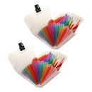2xPortable A6 13-Pocket Expanding File Folder Travel for Receipts Cards