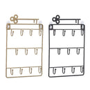 Iron Wall Mounted Hooks 11 Hangers Decorative Key Holder Coat Hat Rack Home N6V9