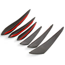 6Pcs Carbon Fiber Style Car Front Bumper Lip Splitter Body Spoiler Canards!j
