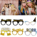 6pcs Paper Glasses Happy New Year Party Decor Home Christmas Ornaments Xmas SEAU