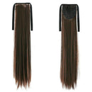 Extension Ponytail Hair Wrap Around Ribbon Clip-in Hairpiece (Dark Brown St