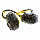 2 x 15 LED Flashing Lights Indicator Light Yellow DC 12V for Moto Suzuki SV