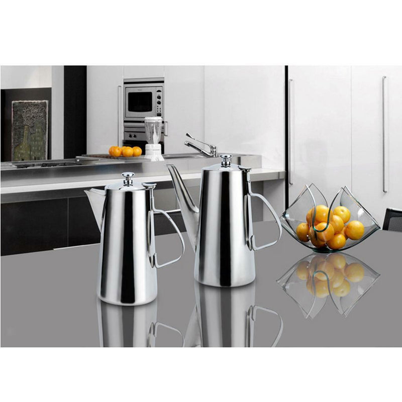 1.5L Stainless Steel Water Coffee Pot Ice Tea Jug Kettle Pitcher with Lid