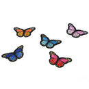 5X butterfly patch patches sew iron on embroidered badge fabric clothing diy 3C