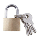 3x Small Brass Padlocks Mini Brass Tiny Box Locks Keyed Jewelry 6 Keys 20mm M4S4