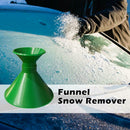 Ice Scraper Shovel Cone Shaped Car Windshield Snow Remover (01-04 Green)
