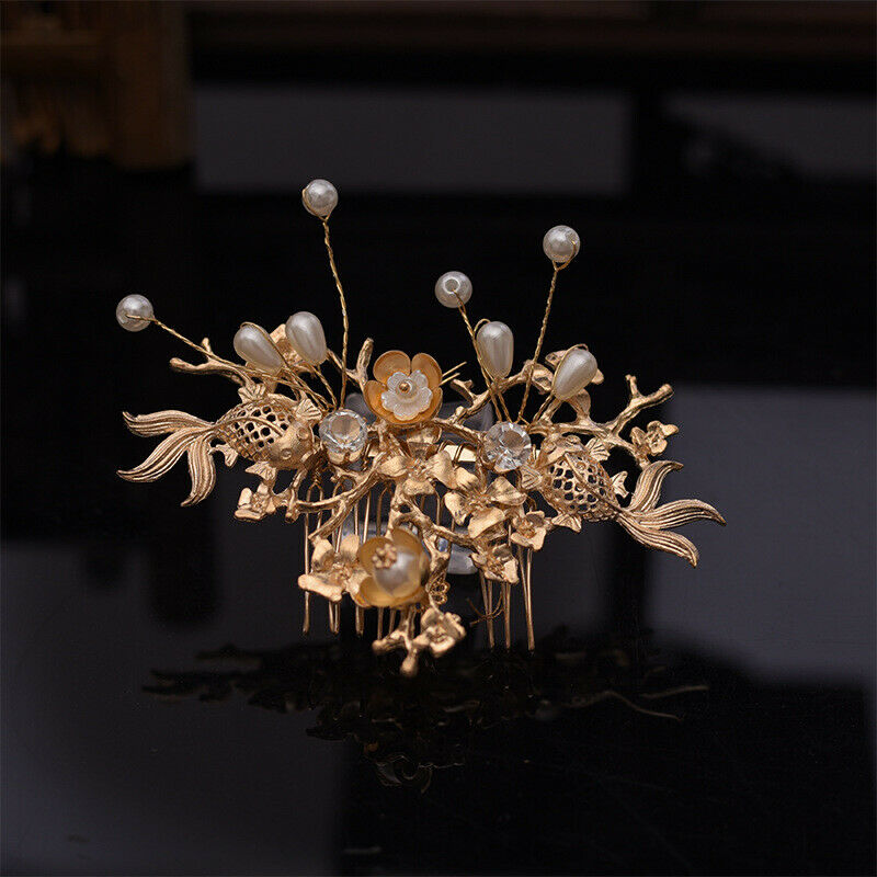 Hanfu Tiara Bride Costume Hair Accessories Chinese Phoenix Crown Luxury Cla Z8W3