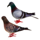 2Pcs Artificial Simulation Foam Bird, Feathered Dove Ornaments DIY Craft for
