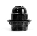 Black Period Style Screw E27 Light Bulb Lamp Holder Pendant Sock3C