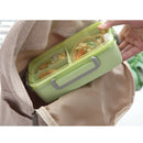 Portable Lunch Box Independent Grid Rectangular Lunch Box Leakproof Food Co