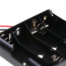 Black AA x 4 Open Battery Holder Box With 15cm Wires JR