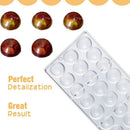 24 Holes Semi Sphere Chocolate Mould Polycarbonate Chocolate Bar Mold Half